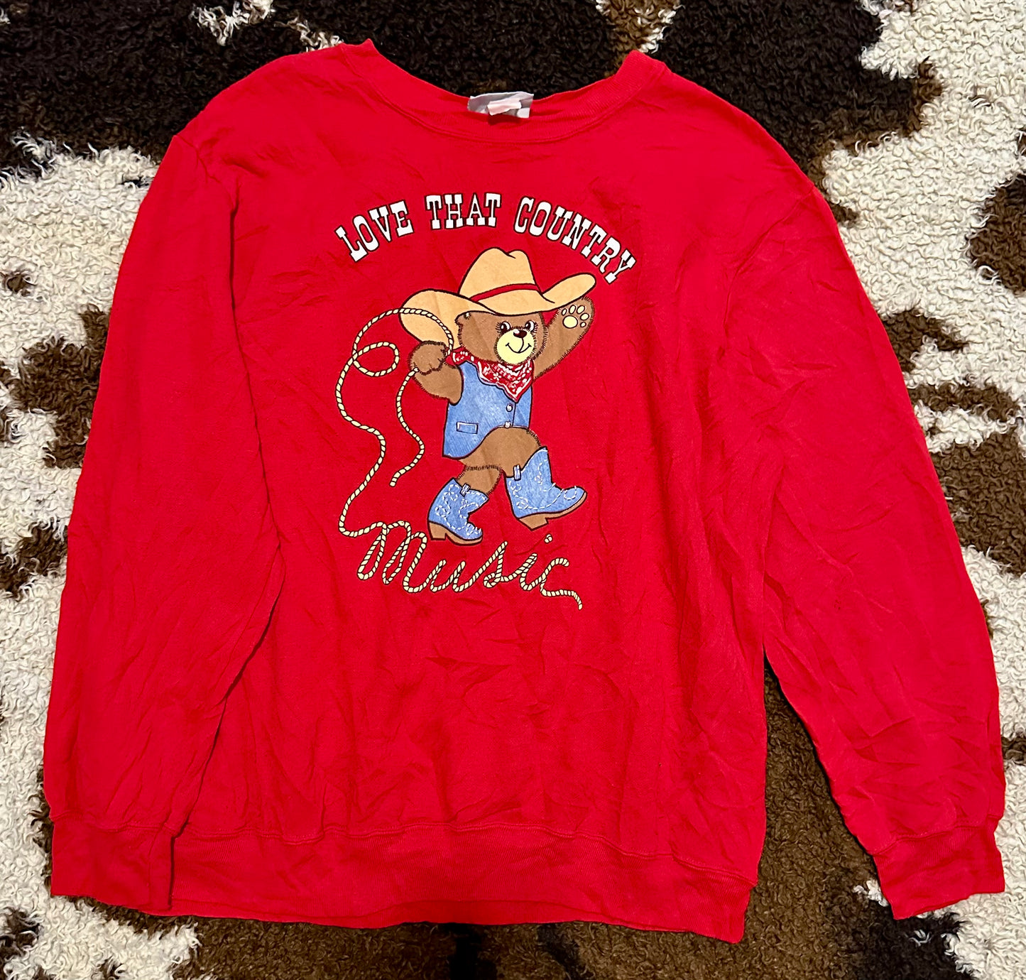 Vintage Crewneck Size Unknown, Fits Like Large