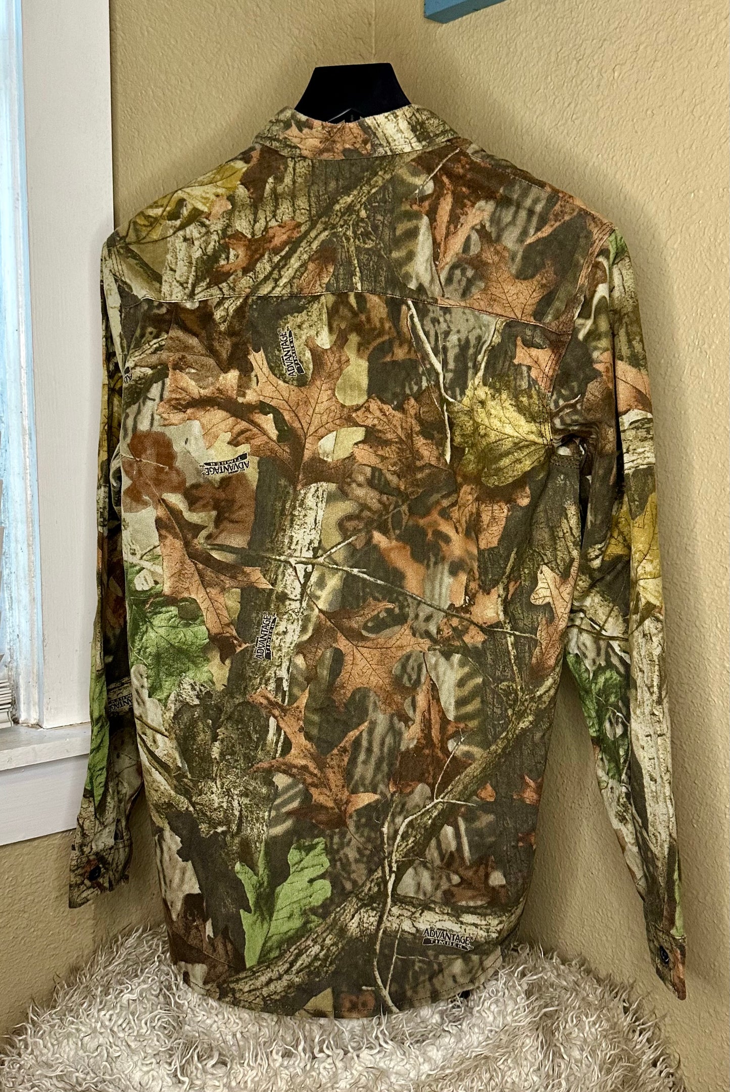 Camo Button Up, Size Youth XL