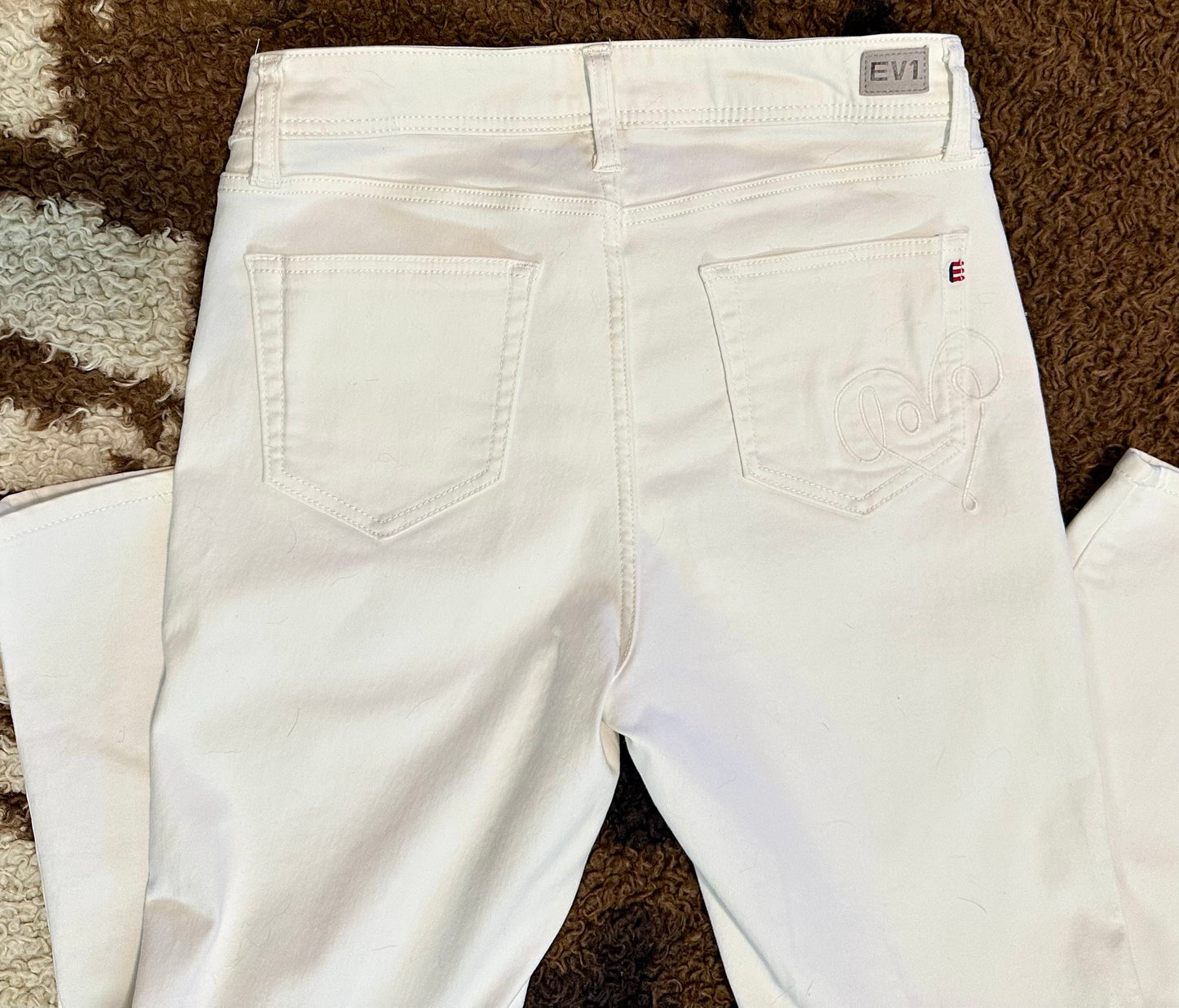 EV1 Straight Leg Jean, White, Size 8