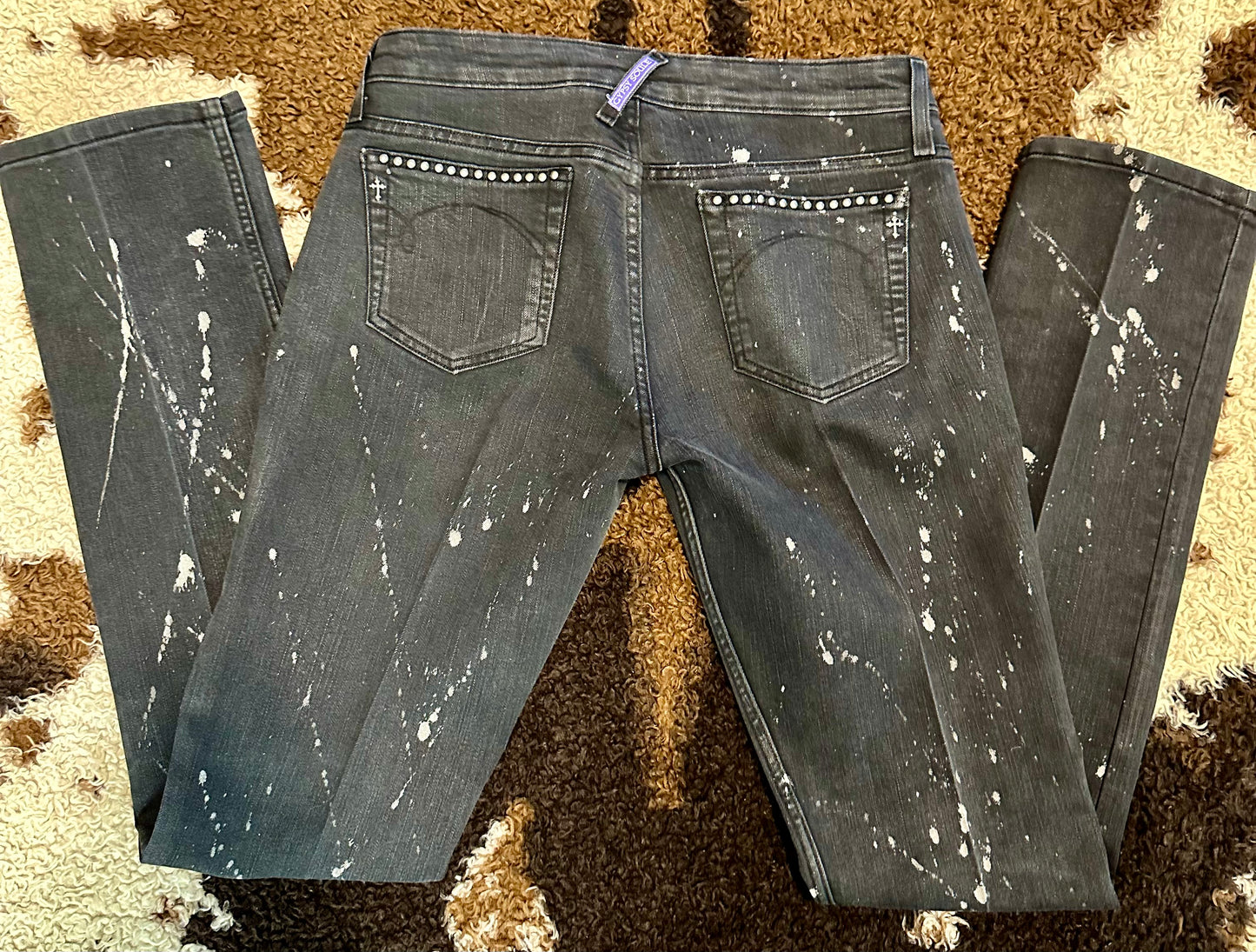 Gypsy Soule Black and White Jeans, Size 10/30