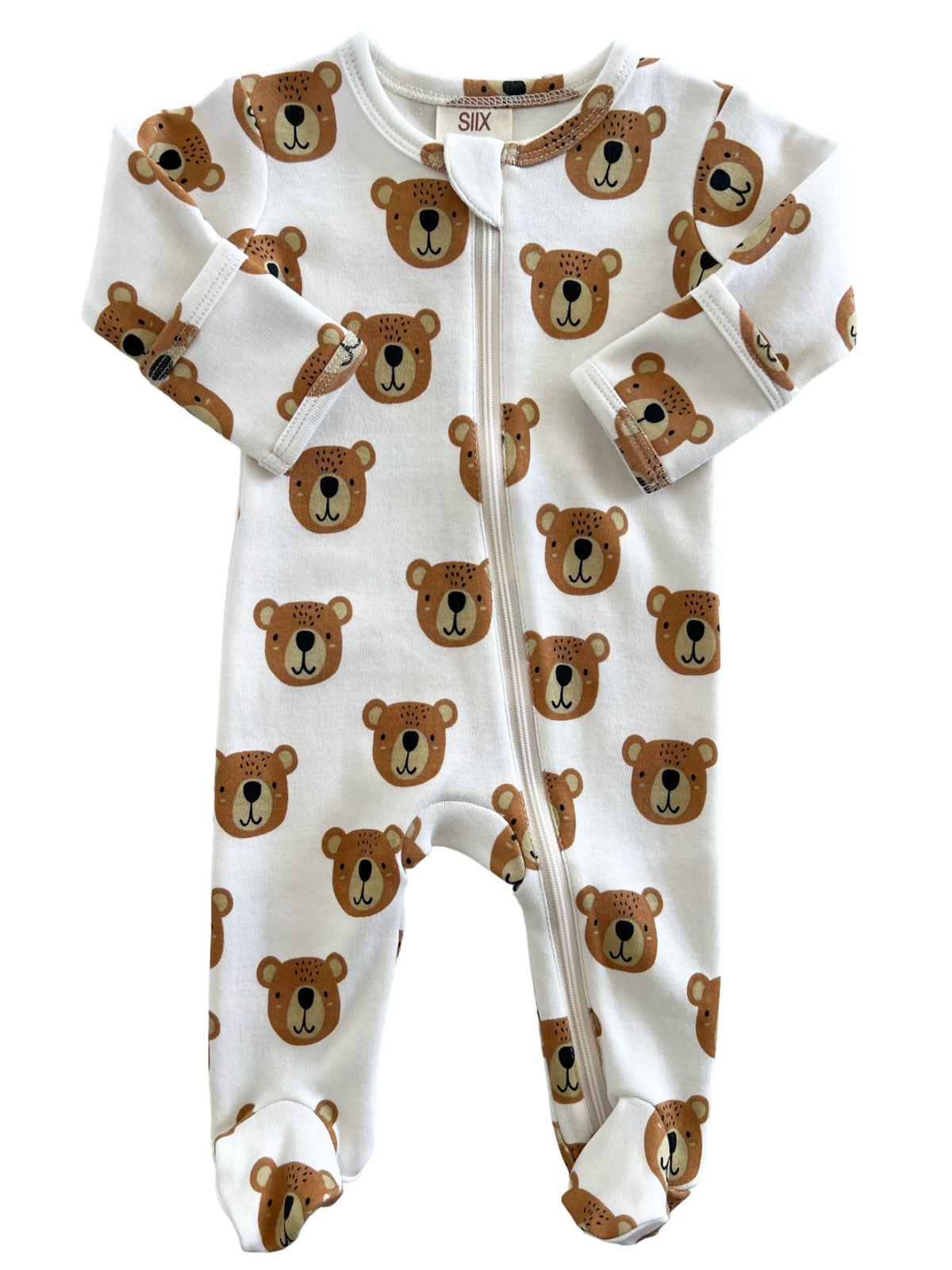 Baby Bear / Organic Zip Footie (Baby - Kids): 0-3M