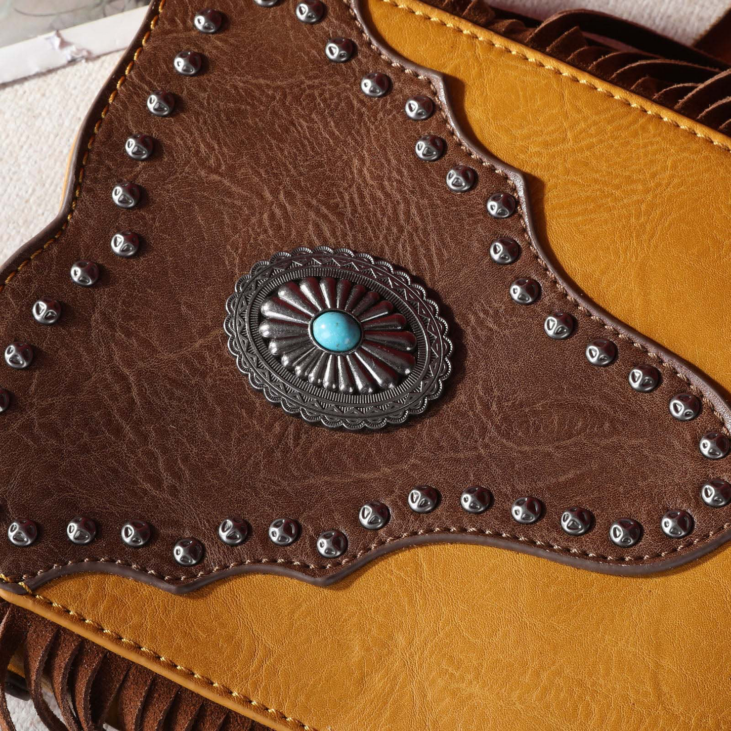 Montana West Fringe Concho Crossbody