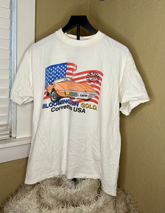 Vintage Corvette T-Shirt, Size Large