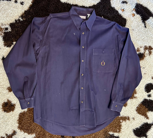 Bugle Boy Company Long Sleeve Shirt, Size Large