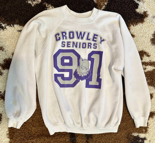 Crowley Class of 1991 Sweatshirt, Size XL