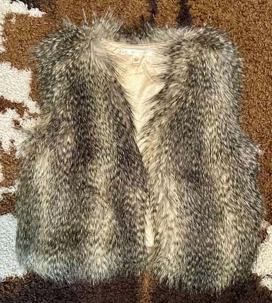 Faux Fur Vest, Size Large