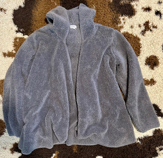 Lounge Jacket with Hood, Size Medium