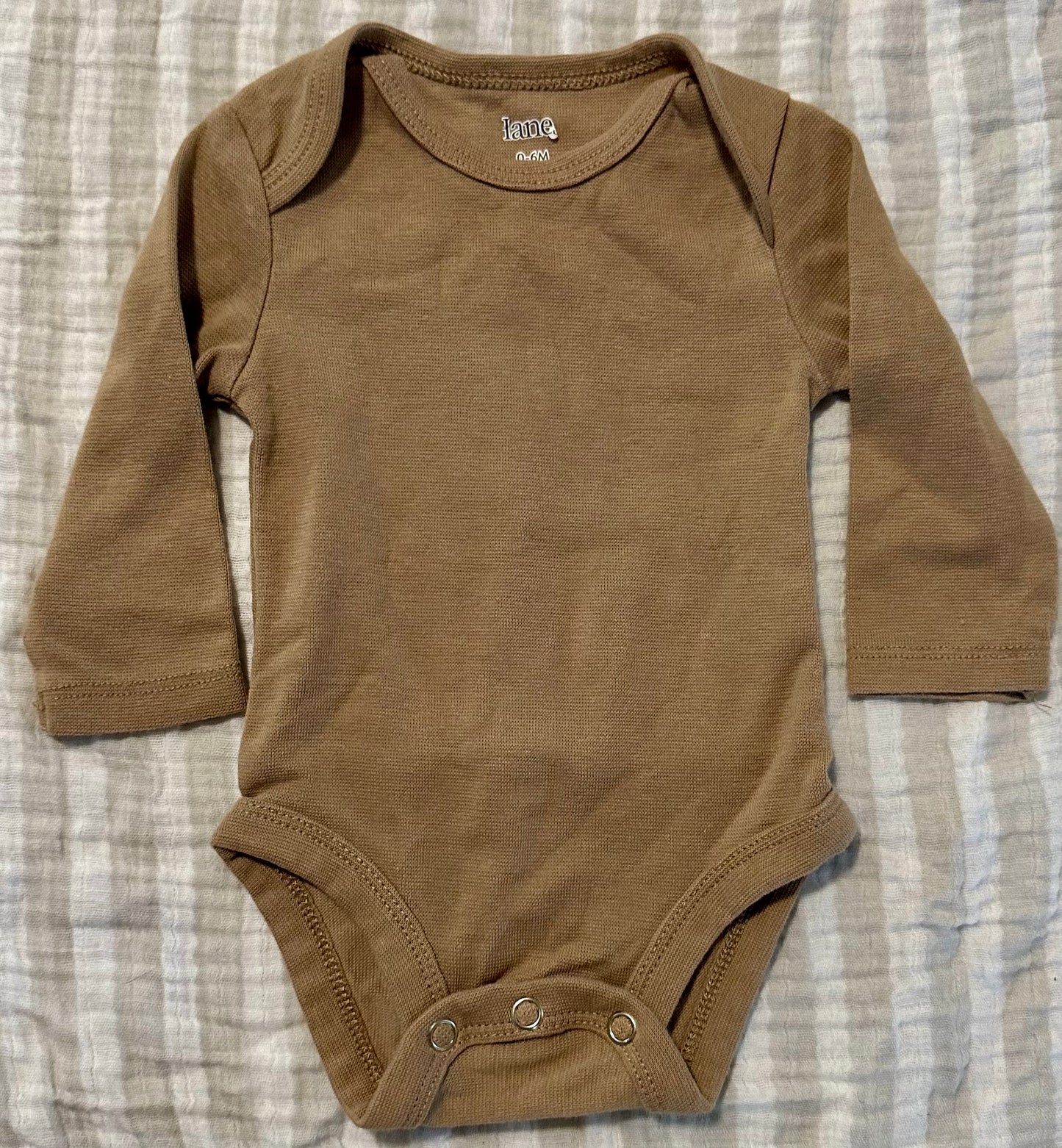 Brown Onesie, Size 0-6 Months