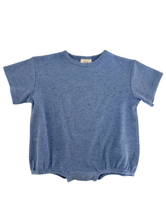 Blue Speckle / T-Shirt Bubble: 6-12M